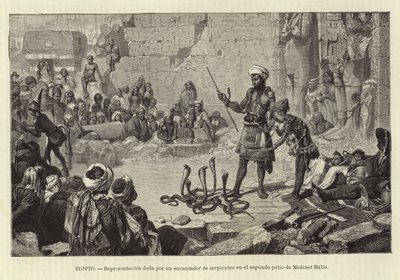 Égypte - Démonstration par un charmeur de serpents - European School