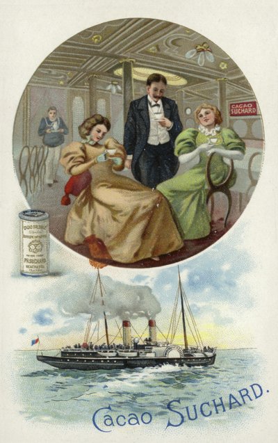 Dégustation de cacao Suchard à bord d