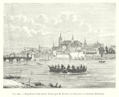 Expérience faite sur la Newa, par M. Jacobi, en 1839, avec un moteur électrique - European School