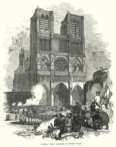 Favras faisant pénitence à Notre-Dame - European School