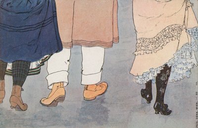 Pieds (lithographie couleur) - European School