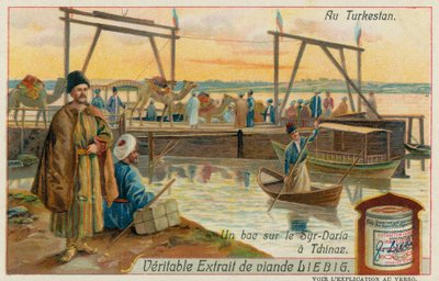 Traversée en Ferry de la Rivière Syr-Daria à Khujand au Tadjikistan - European School