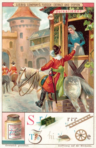 Chanson folklorique (chromolithographie) - European School