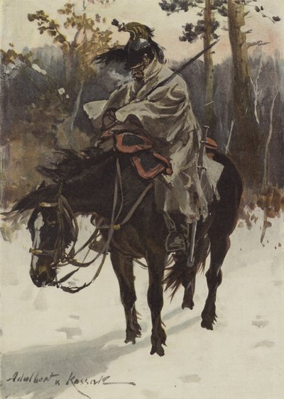 Cuirassier français en service de sentinelle (1812) - European School