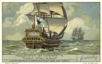 Friedrich Wilhelm zu Pferde, navire amiral de la marine de Brandebourg, XVIe siècle - European School