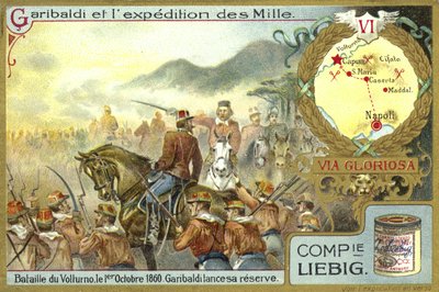Garibaldi engage ses réserves, Bataille de Volturno, Italie, 1er octobre 1860 - European School