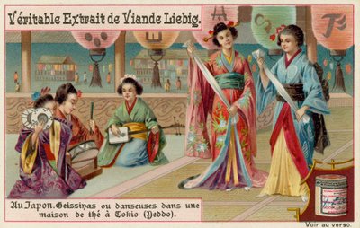 Danse des geishas dans une maison de thé à Tokyo - European School