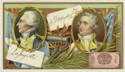 Gilbert du Motier, marquis de Lafayette, et George Washington - European School