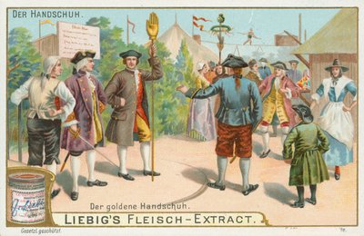 Gants, carte de Liebig, début du 20e siècle (chromo) - European School