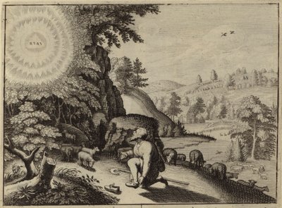 Dieu apparaissant à Moïse dans le buisson ardent - European School
