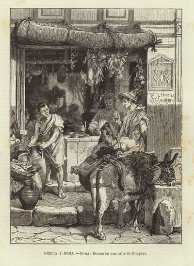 Grèce et Rome - Rome : Scène de rue à Pompéi - European School