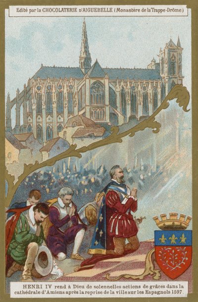 Henri IV de France priant dans la cathédrale d
