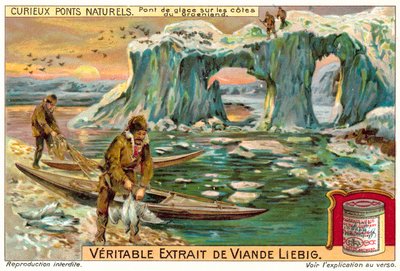 Pont de glace sur la côte du Groenland - European School