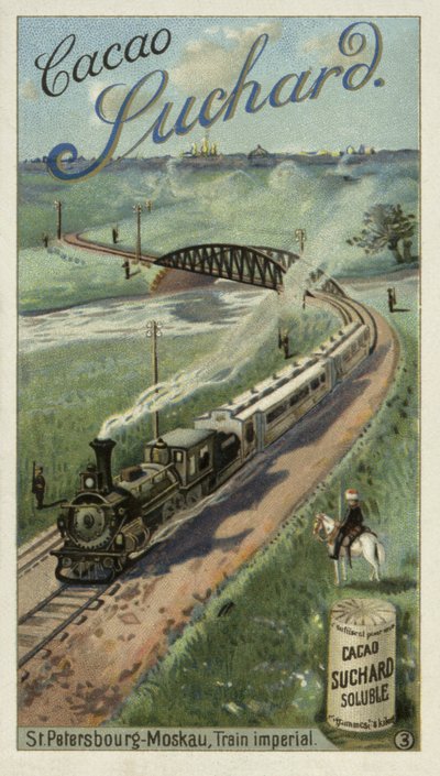 Train impérial voyageant entre Saint-Pétersbourg et Moscou, Russie - European School