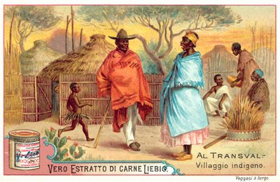 Village indigène dans le Transvaal - European School