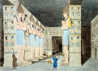 Intérieur du temple de Ramsès à Abou Simbel - European School
