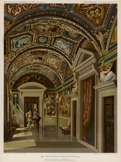 Intérieur du Palazzo Doria, Gênes, Italie - European School