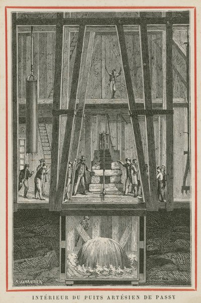 Intérieur des puits artésiens de Passy, Paris - European School
