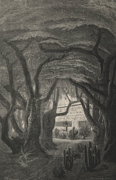 Jardins de Netzahuatlcoyotzin (gravure) - European School