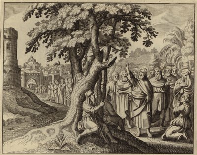 Jésus-Christ et Zachée le collecteur d
