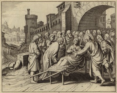 Jésus-Christ ressuscitant le fils de la veuve de Naïn - European School