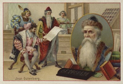 Johannes Gutenberg, graveur, inventeur et imprimeur allemand - European School