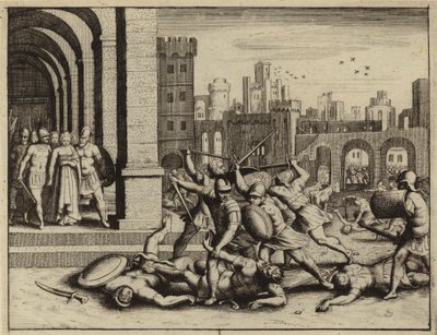 Meurtre de Hamor et Sichem par Siméon et Lévi en vengeance du viol de leur sœur Dina - European School