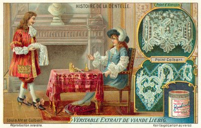 Roi Louis XIV de France et Jean-Baptiste Colbert - European School