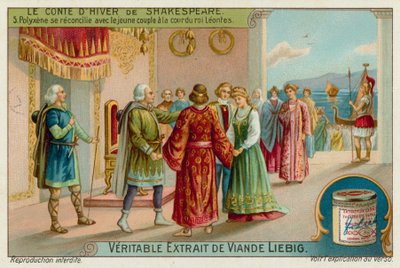 Le roi Polyxène se réconcilie avec Perdita et le prince Florizel - European School