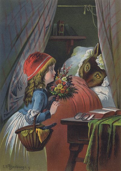 Le Petit Chaperon rouge (lithographie en couleur) - European School