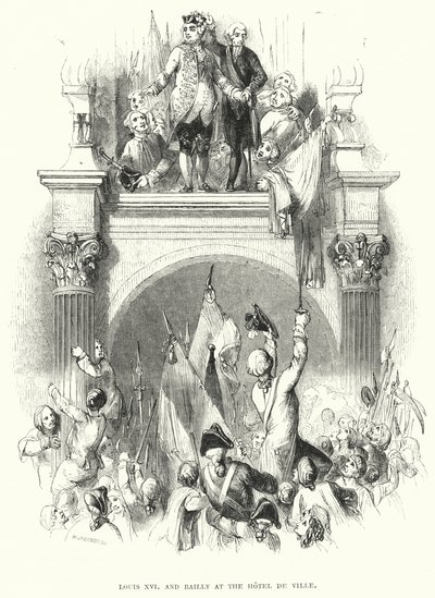 Louis XVI et Bailly à l