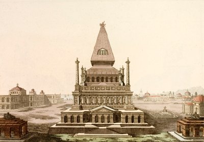 Mausolée à Halicarnasse, tombe du satrape perse Mausole, une des Sept Merveilles du Monde Antique - European School