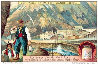 Mineurs et bâtiments miniers aux mines d