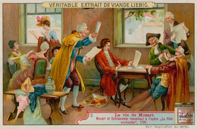 Mozart et Schikaneder travaillent sur La Flûte enchantée - European School
