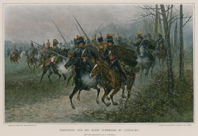 Napoléon et son état-major surpris par les cosaques - European School