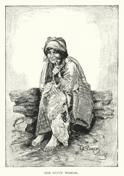 Vieille femme gitane - European School