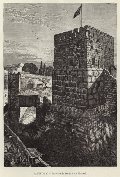 Palestine, La tour de David ou de Phasael - European School
