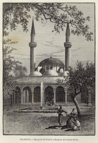 Palestine, Mosquée El-Tekieh ou Hospice du Sultan Selim - European School