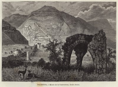 Palestine, Mont de la Quarantaine, depuis Jéricho - European School