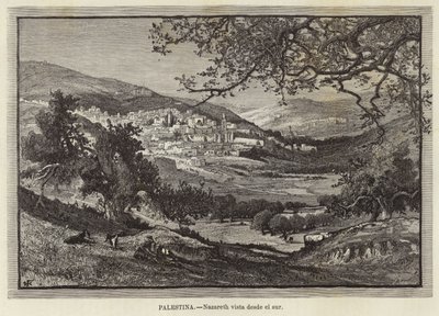 Palestine, Nazareth vue du sud - European School