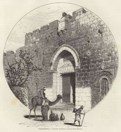 Palestine, Porte de Sion ou du prophète David - European School