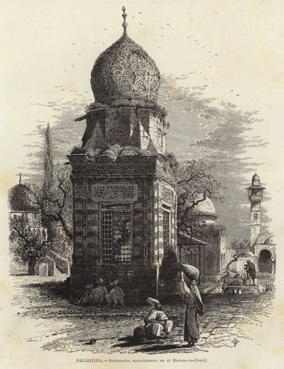 Palestine, Sanctuaires musulmans au Haram-es-Cherif - European School