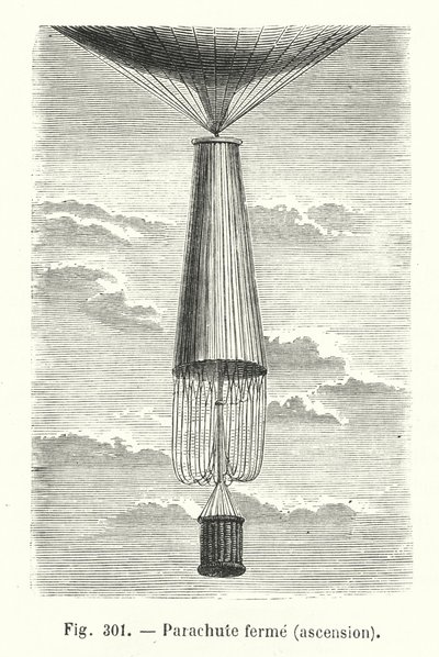 Parachute fermé, ascension - European School