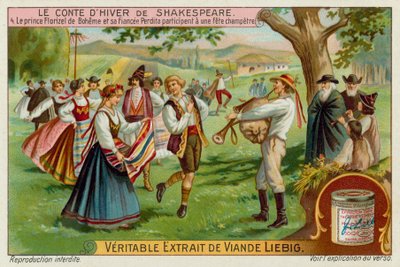 Perdita et le prince Florizel dansent à un festival - European School