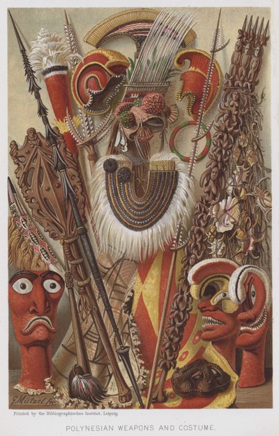 Armes et costumes polynésiens - European School