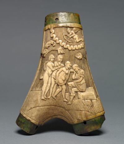 Flasque à poudre, vers 1550-80 - European School