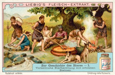 Production de bière préhistorique utilisant des pierres chauffées - European School