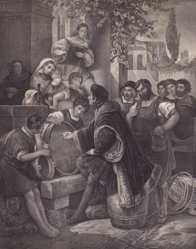 Raphaël dessinant la Vierge et l