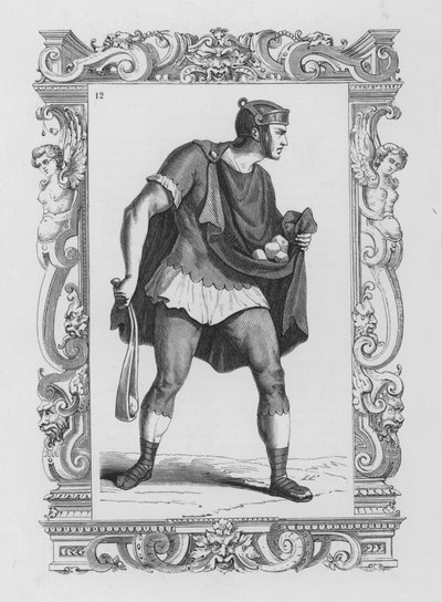 Soldat romain armé d