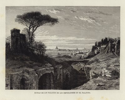 Ruines des palais des empereurs sur le Palatin - European School